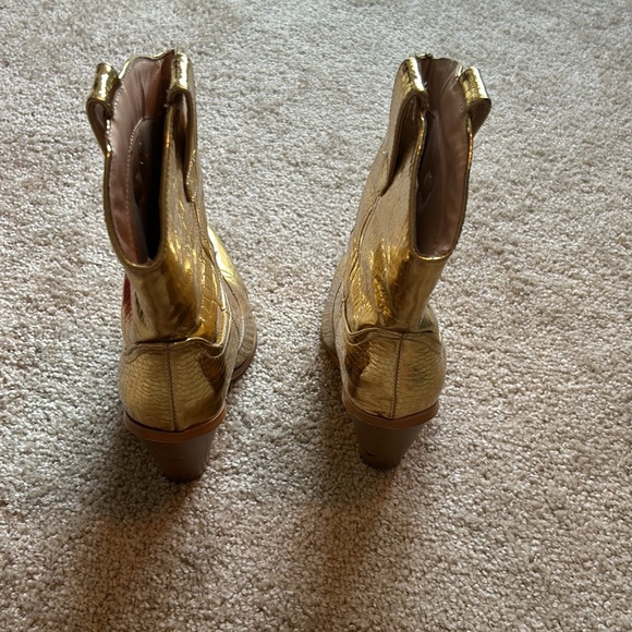 Gold cowboy boots - Picture 5 of 5
